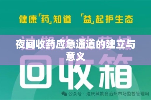 重庆夜间收药应急通道的建立与意义